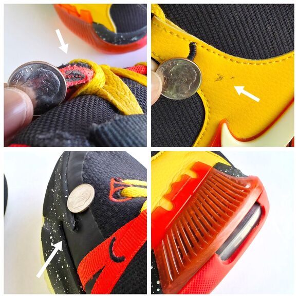 NIKE Lebron Witness VII 7 GS Black Crimson Kids Youth Sneakers 6.5 DQ8650-001 - Picture 13 of 15